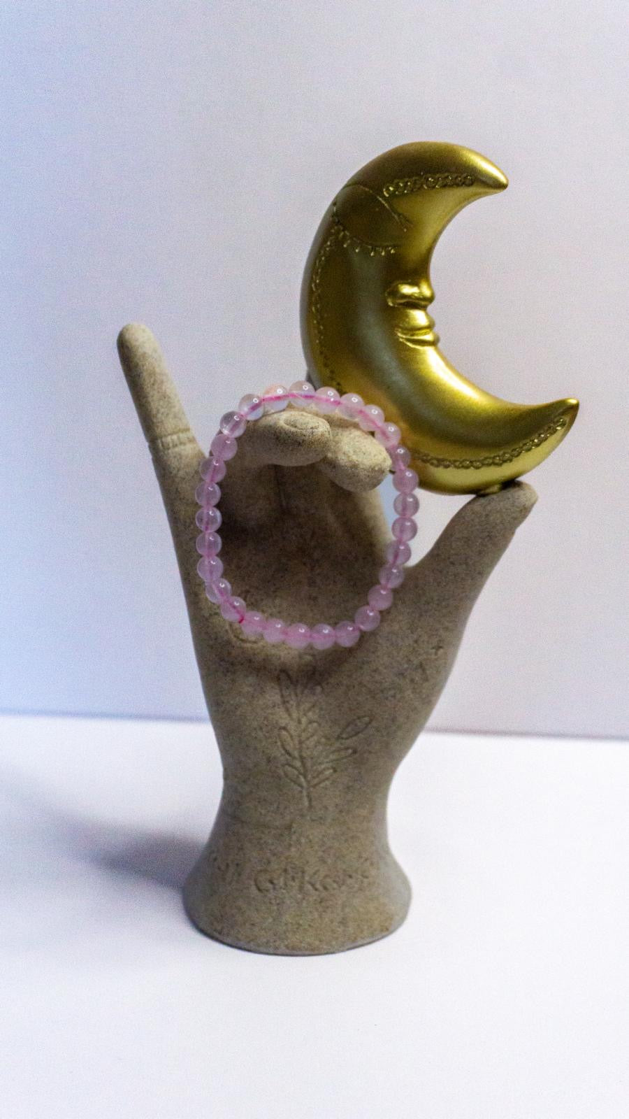 Bracelet Quartz-Rose (6mm)