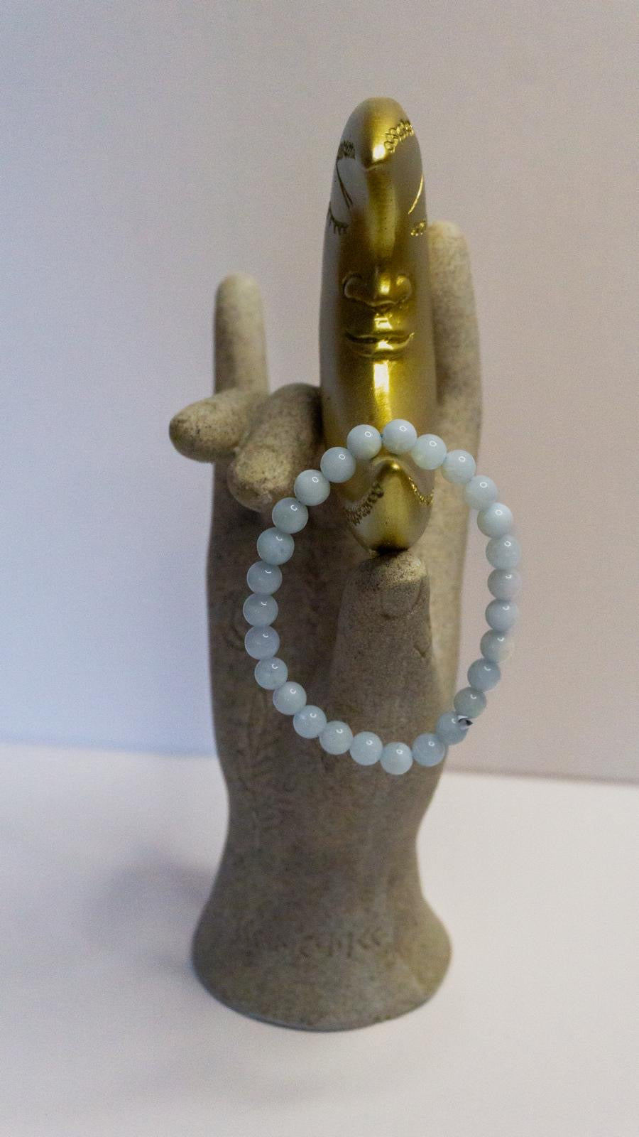 Bracelet Aigue Marine (6mm)