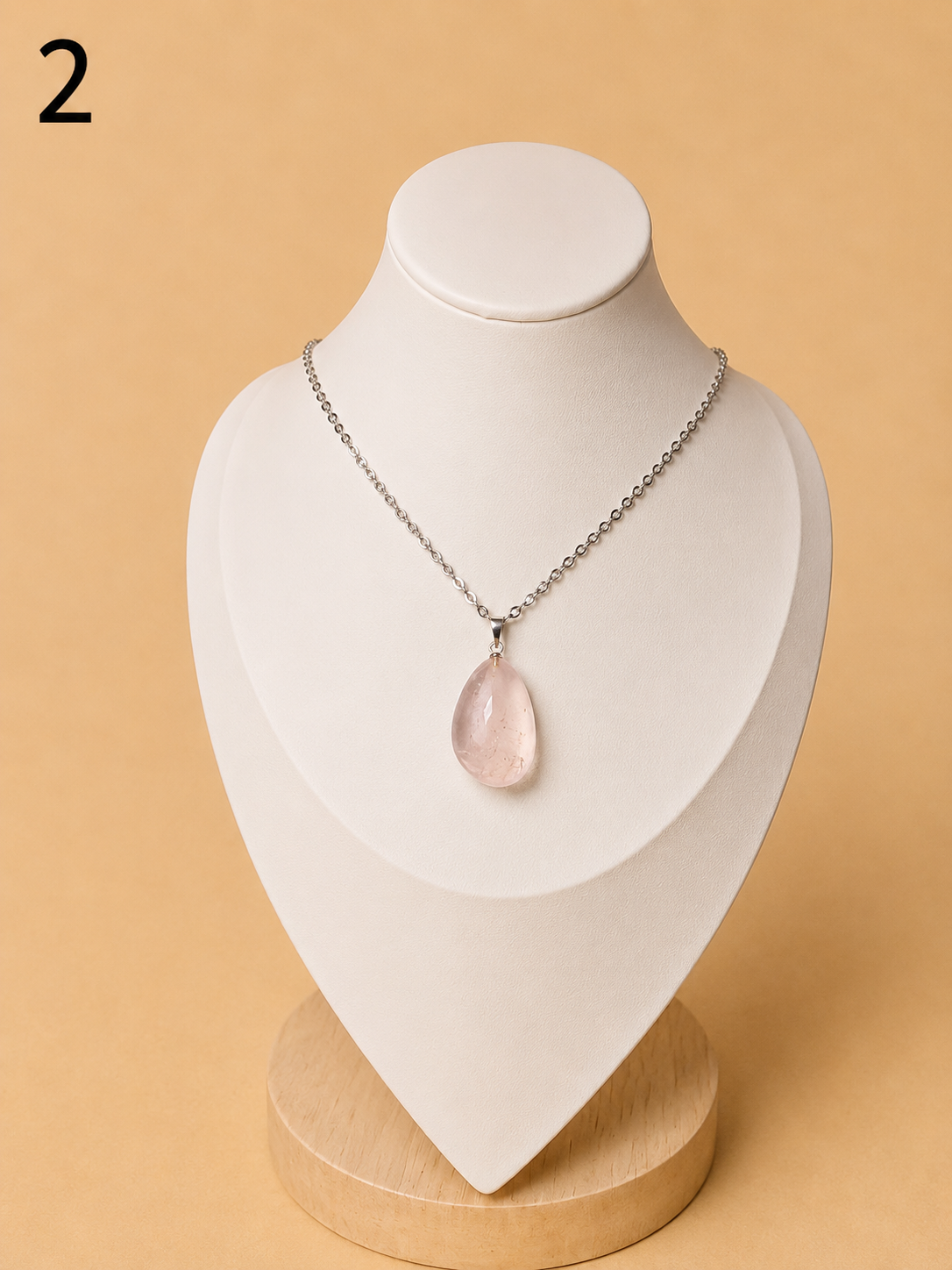 Collier Quartz Rose
