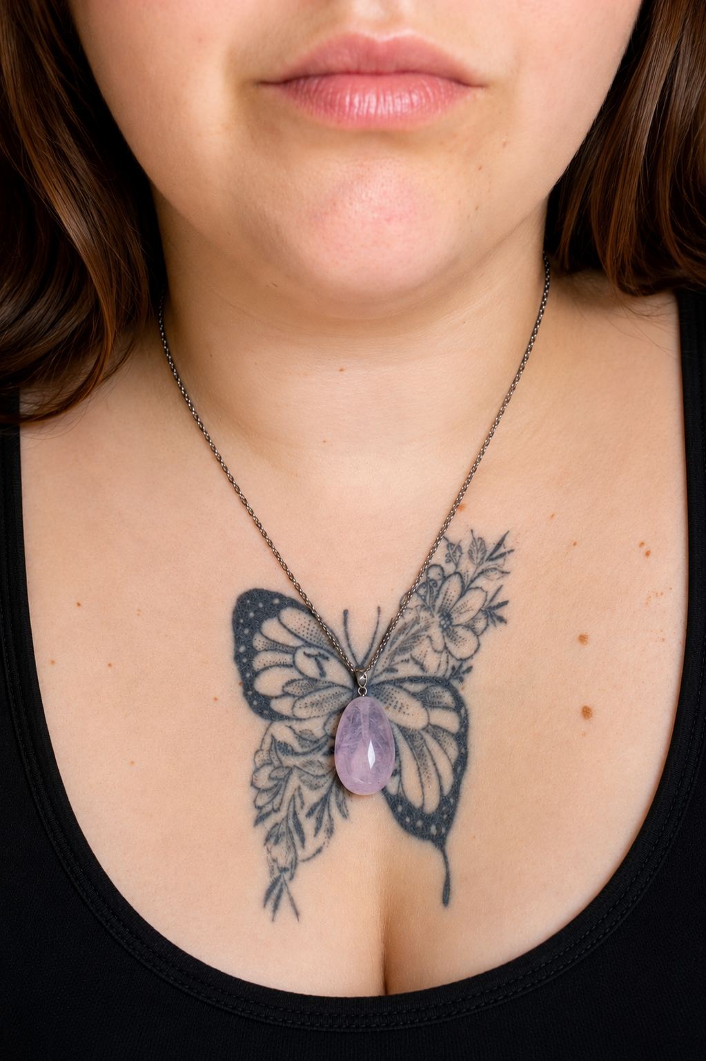 Collier Quartz Rose