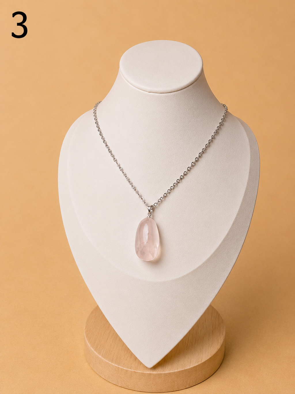 Collier Quartz Rose