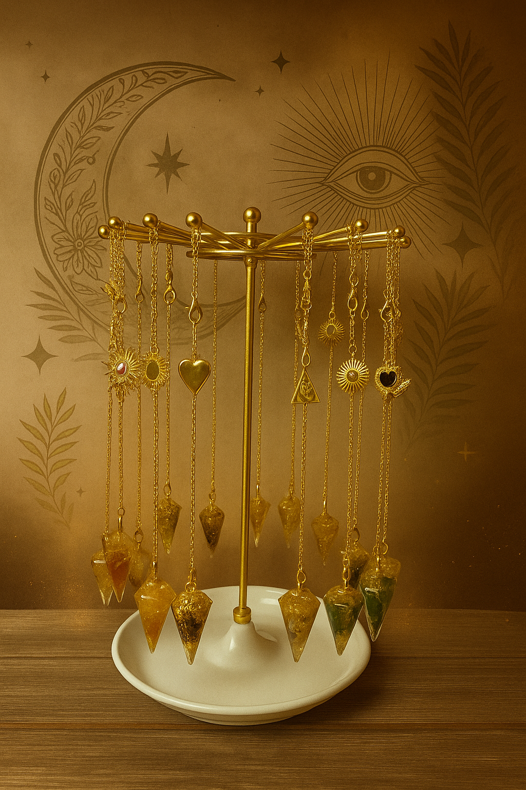 Pendule Divinatoire Or